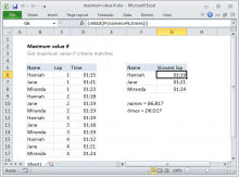 find min value in different cells